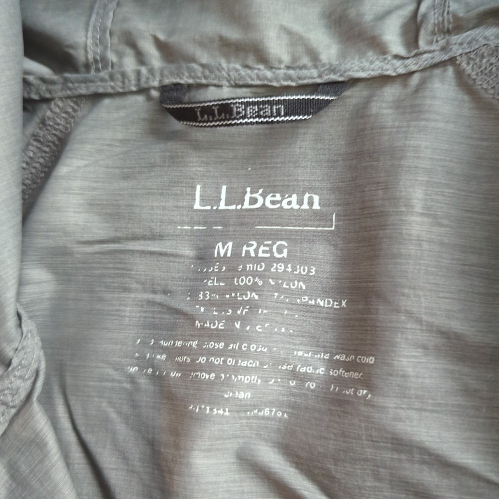 LL Bean Womens Jacket 100%‎ Nylon Medium Utility Hood Rugged Trail Gorpcore image 2